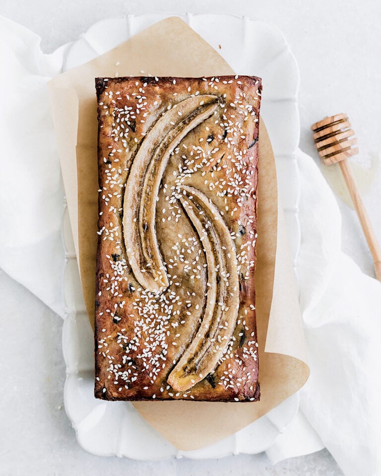 Tahini Chocolate Banana Bread