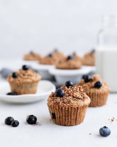 blueberry streusel muffins