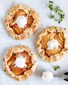 rustic free-form peach galette