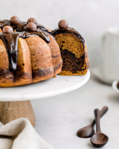 Pumpkin-Chocolate Swirl Bundt Cake - Southern Cast Iron