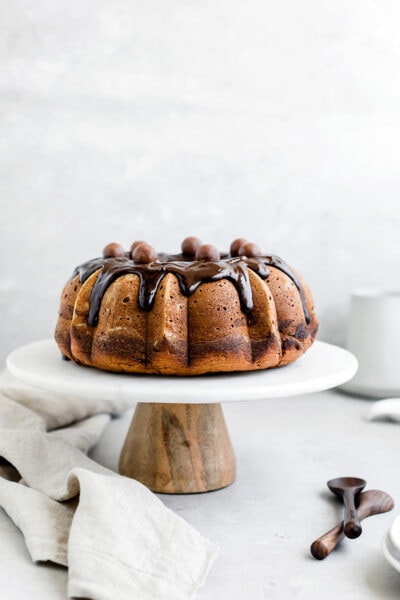 Pumpkin Chocolate Swirl Bundt Cake