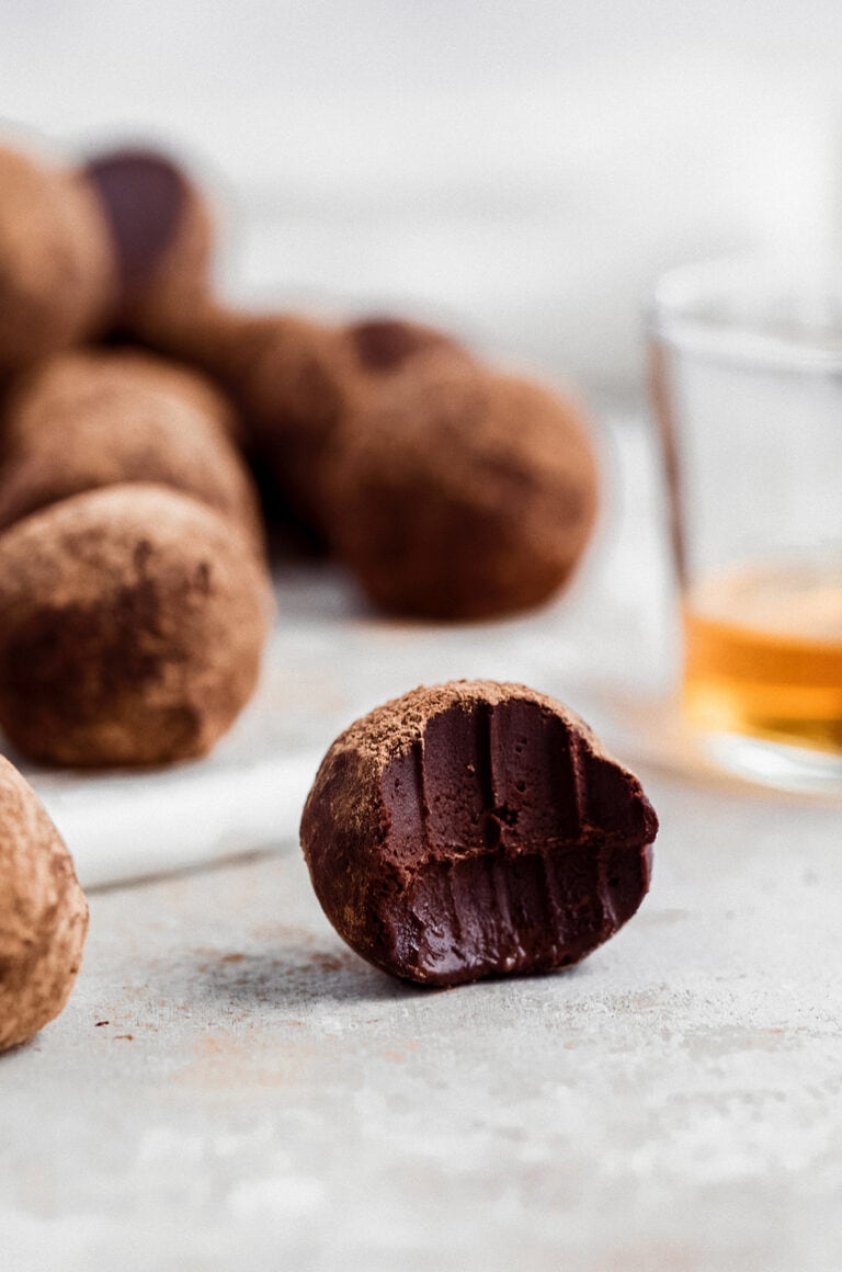 boozy chocolate truffles