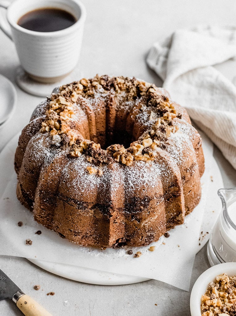 chocolate streusel coffee cake