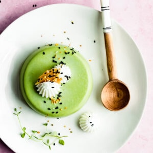 matcha panna cotta