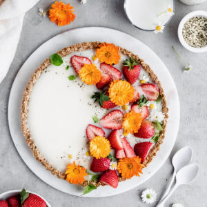 vegan white chocolate tart