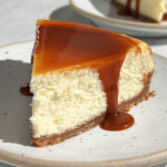 the best caramel cheesecake, slice
