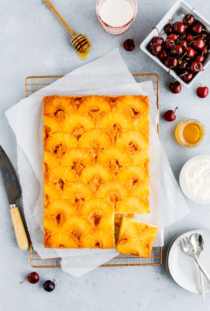 Easy Pineapple Upside-down Cake - Yoga of Cooking