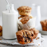 chocolate chip muffins with streusel topping