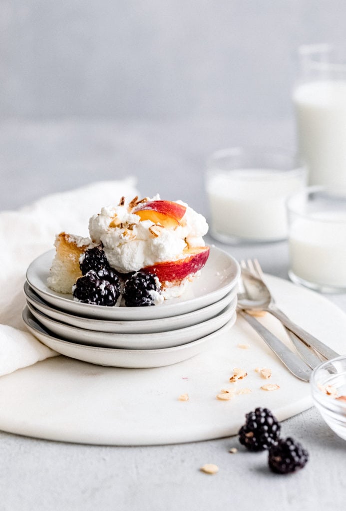 peaches and cream trifle