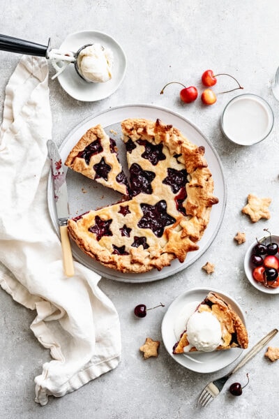 homemade cherry pie