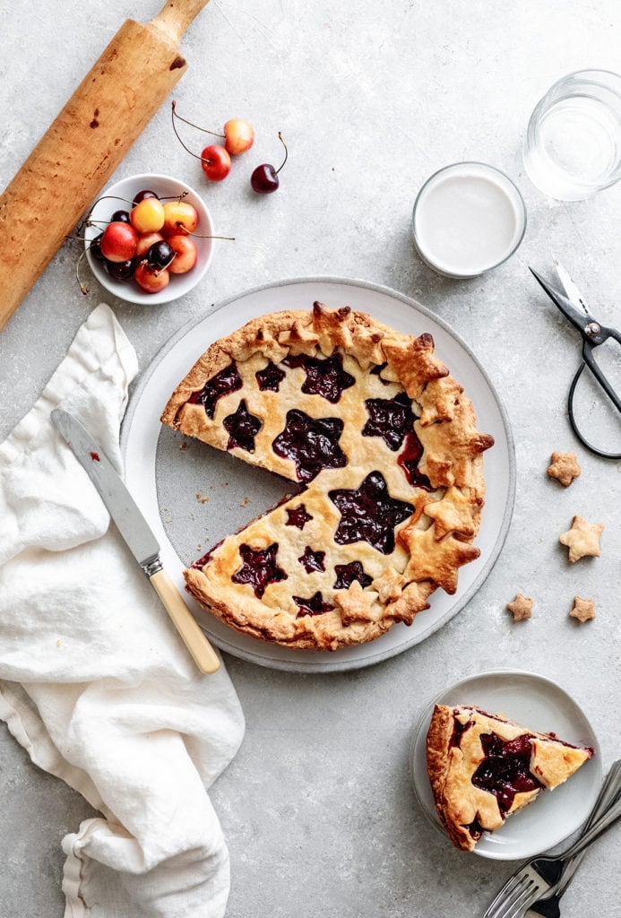 homemade cherry pie