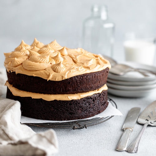 Chocolate Dulce de Leche Cake - Yoga of Cooking