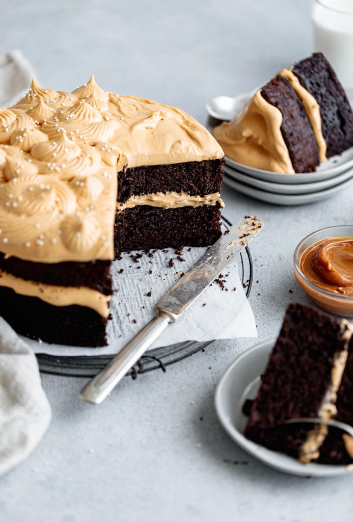 Chocolate Dulce de Leche Cake