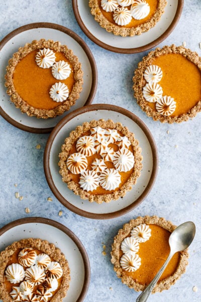 Mini pumpkin tarts bursting with fall flavors and infused with CBD oil.