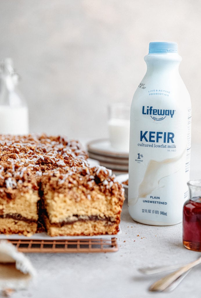 maple pecan coffee cake with kefir
