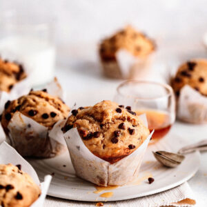 chocolate banana nut muffins
