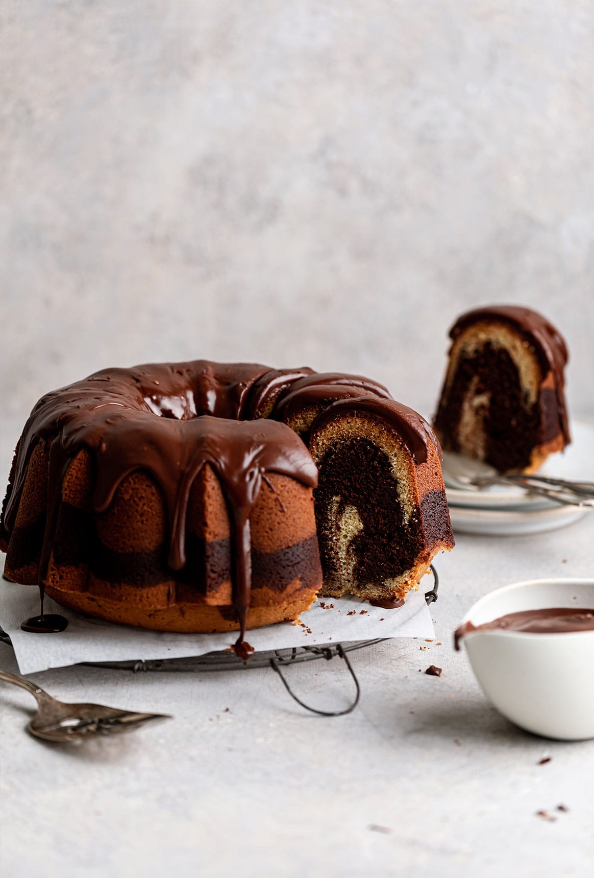 Homemade Marble Cake (+ Chocolate Frosting) - Live Well Bake Often