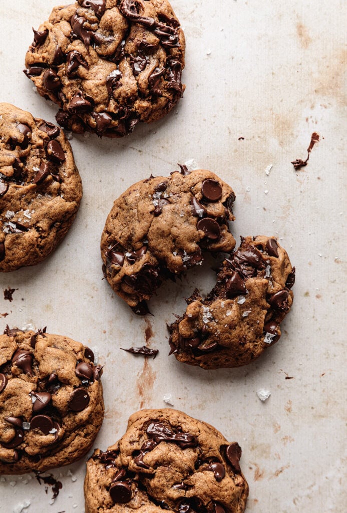 small batch vegan chocolate chip cookies