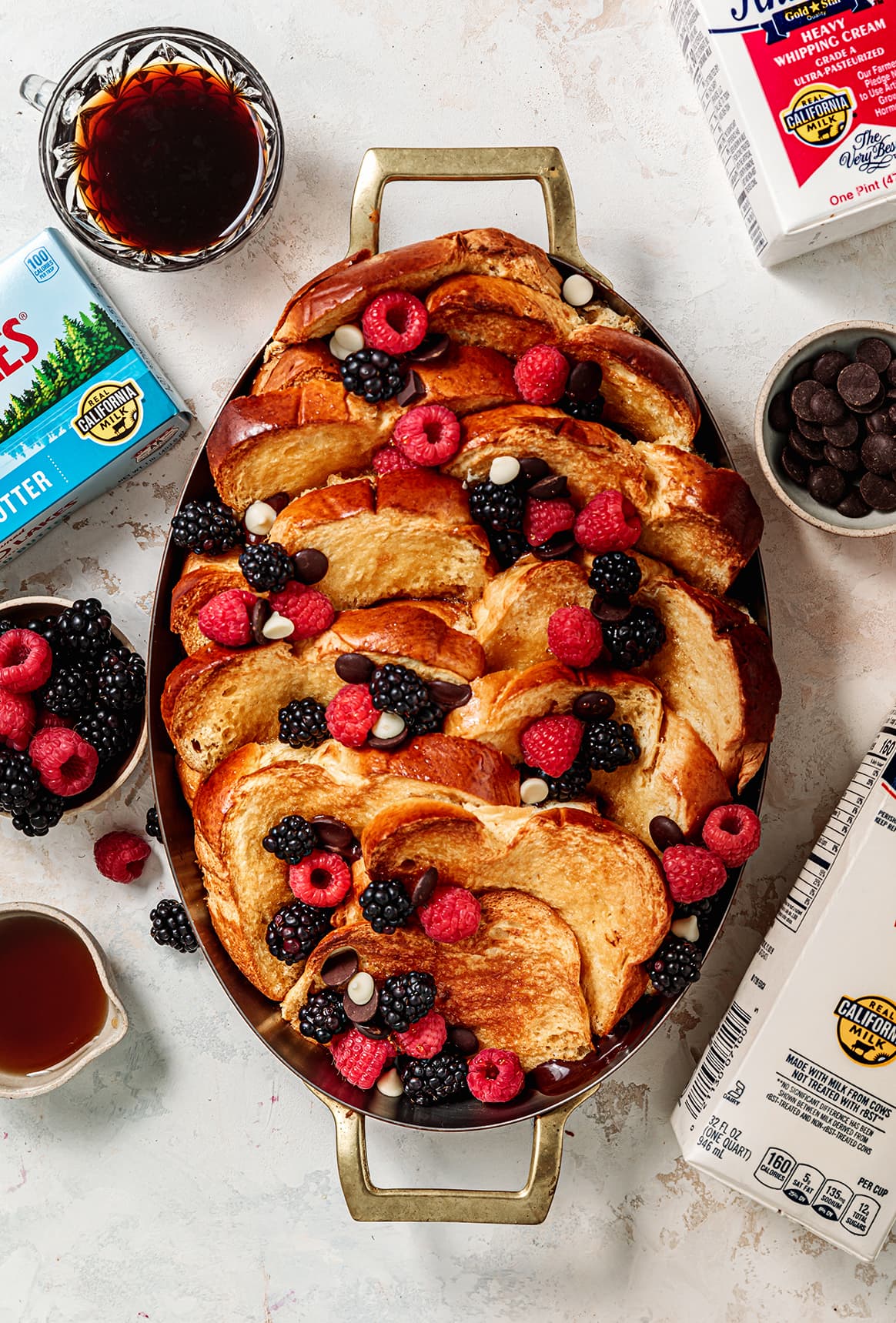 Chocolate and Raspberry French Toast Bake 