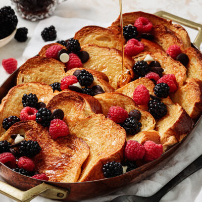 Chocolate and Raspberry French Toast Bake