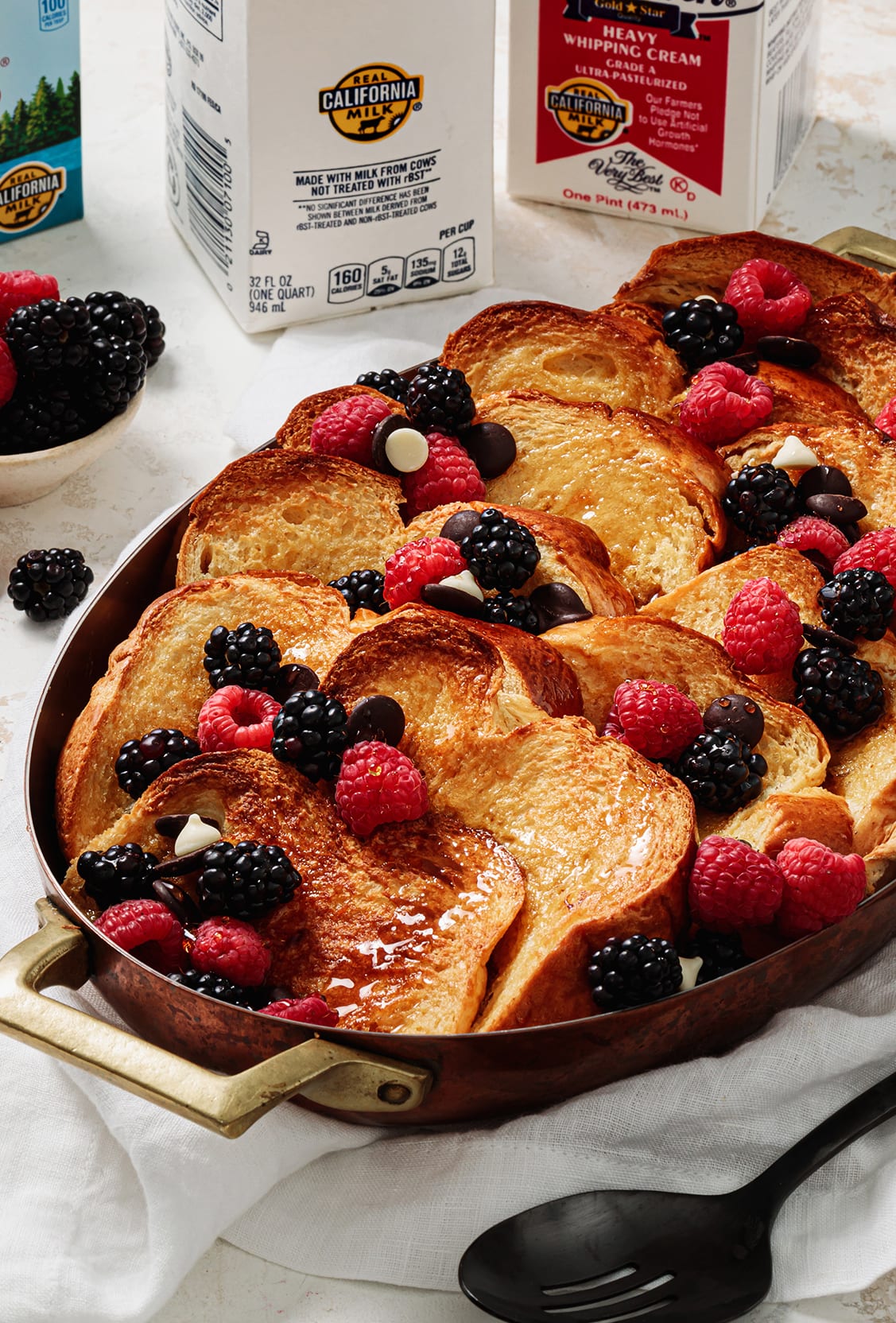 Chocolate and Raspberry French Toast Bake