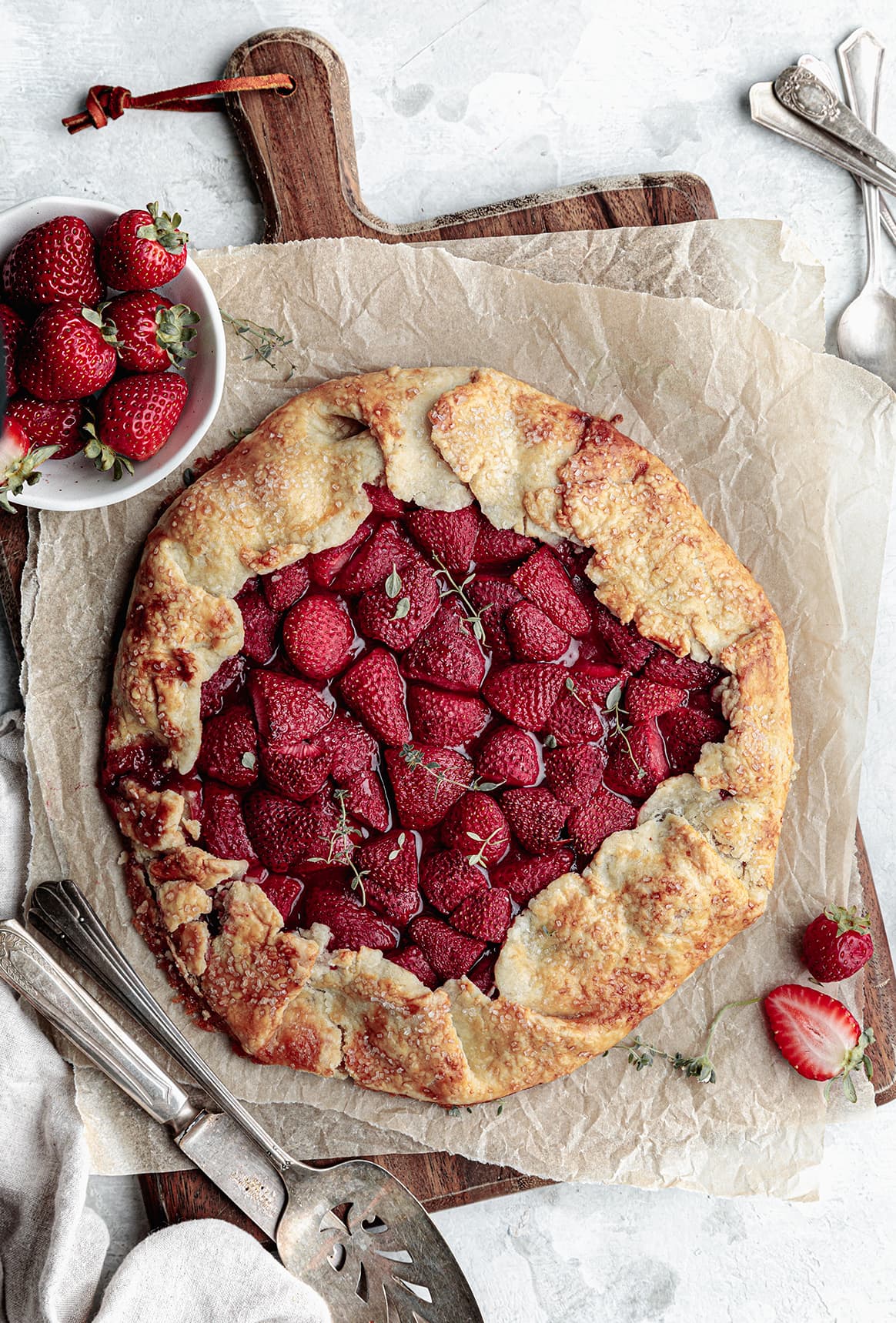 puff pastry strawberry galette