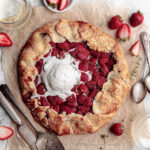 strawberry galette with puff pastry